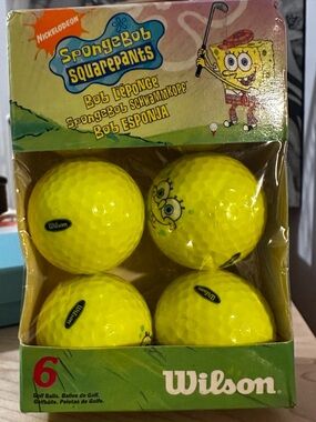 Wilson SpongeBob Golf Balls New Unopened Box Pack of 6